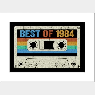 Best Of 1984 40th Birthday Gifts Cassette Tape Vintage Posters and Art